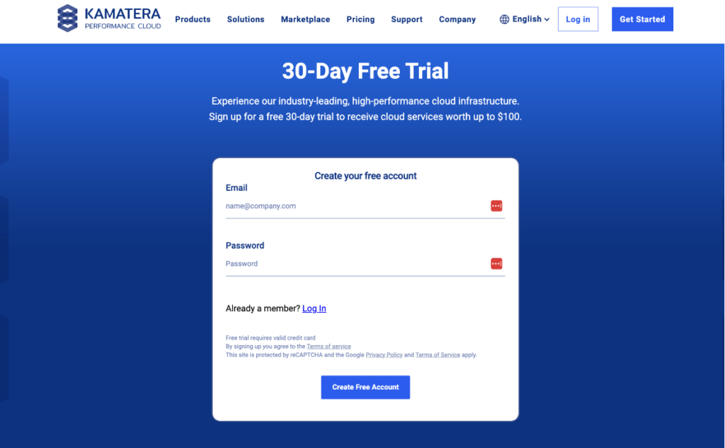 Create a Free Account