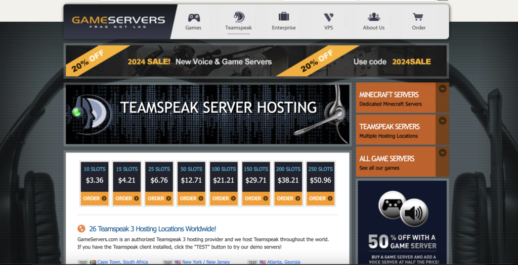 GameServers TeamSpeak Server