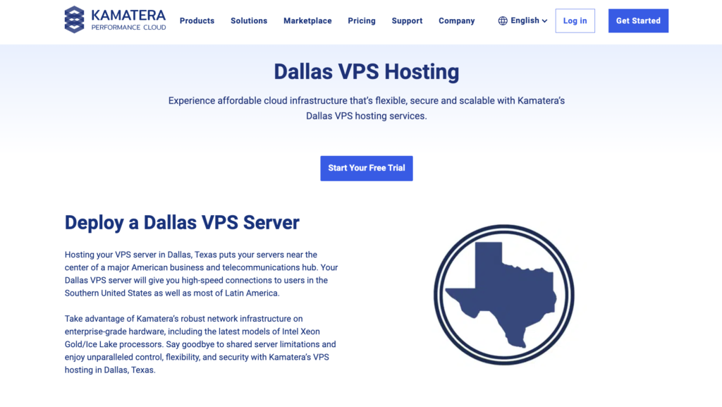 kamtera dallas vps hosting