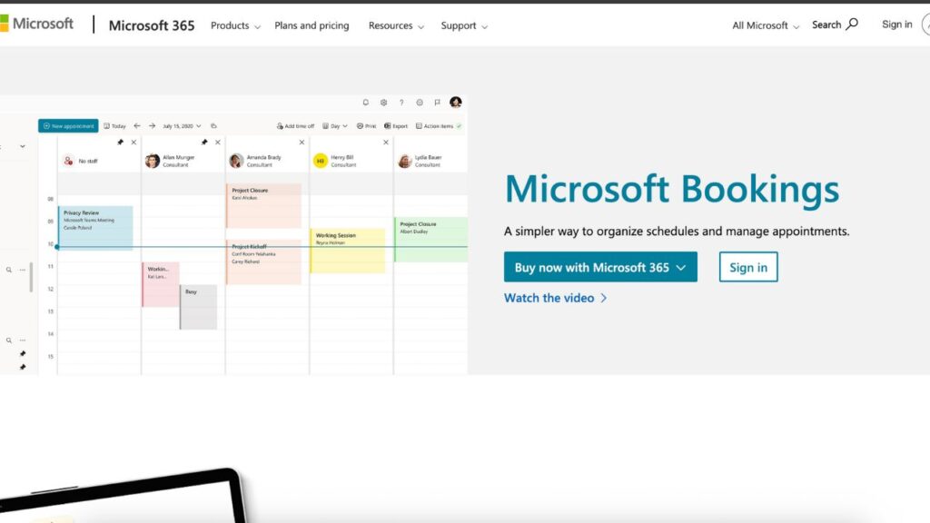 Microsoft Bookings