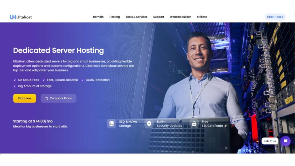 ultahost dedicated server