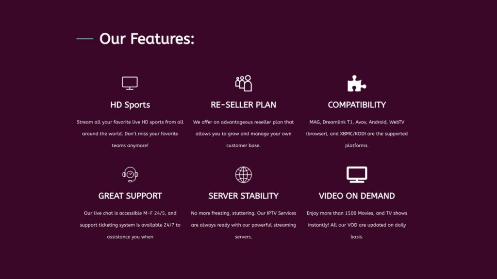 Kemo IPTV Features