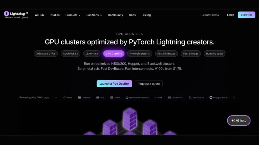 Lightning Cloud GPUs