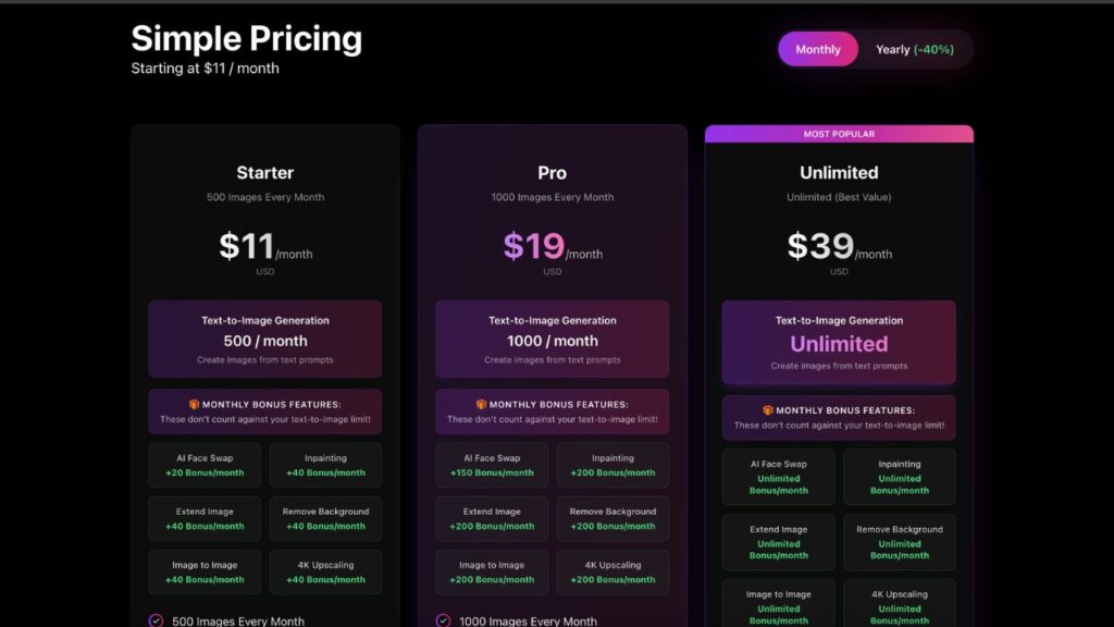 Artspace AI Pricing