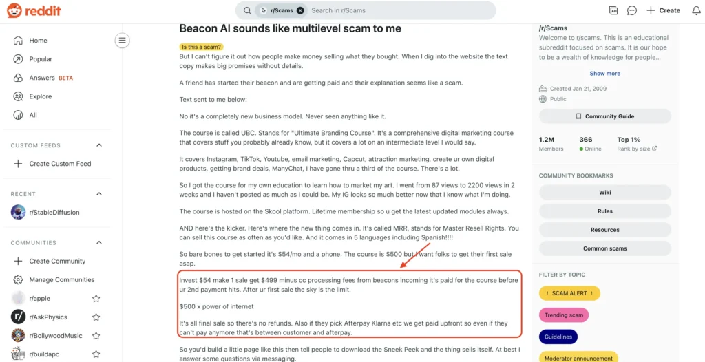 beacons.ai reviews