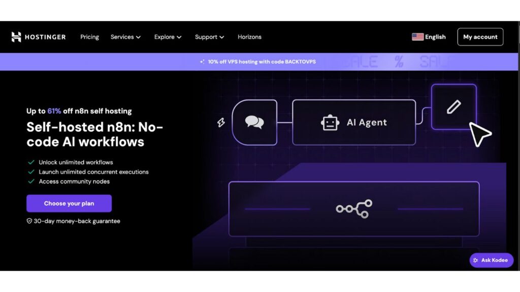 hostinger n8n Hosting