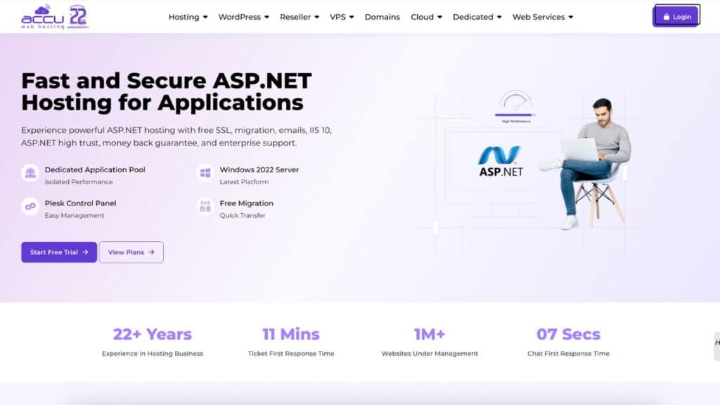 AccuWebHosting asp. net