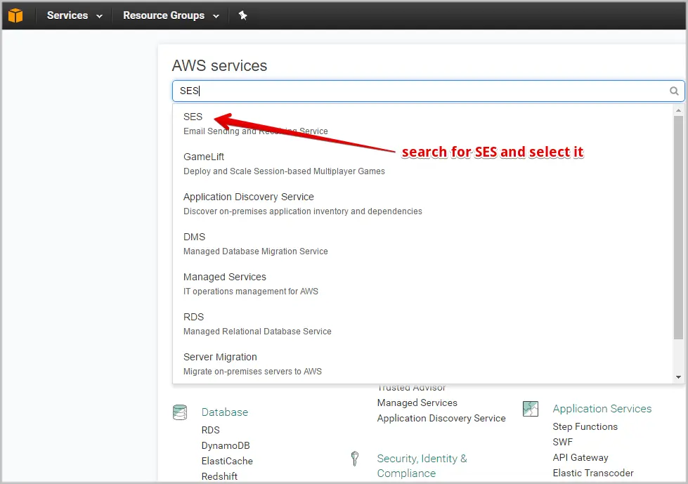 amazon free smtp server