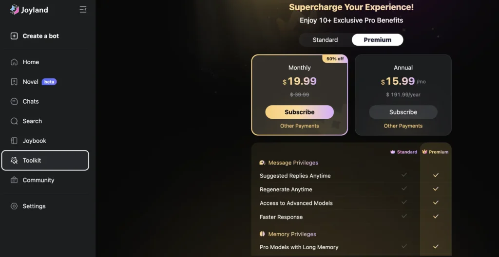 Joyland ai price